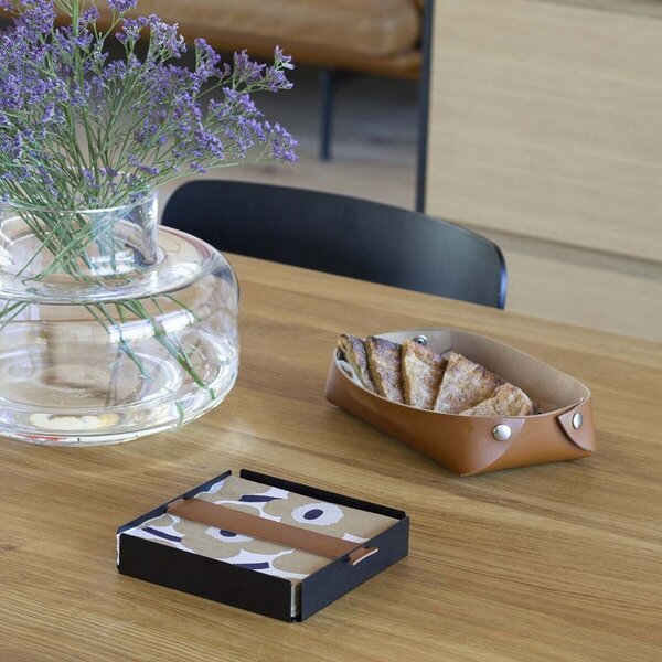 Miiko Design Držiak na servítky, veľký / hnedý