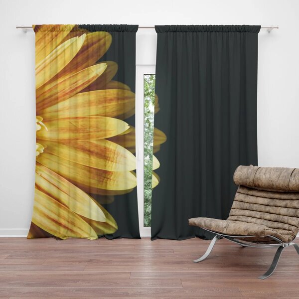 Sablio Záves Žltá gerbera: 2 ks 140x250 cm