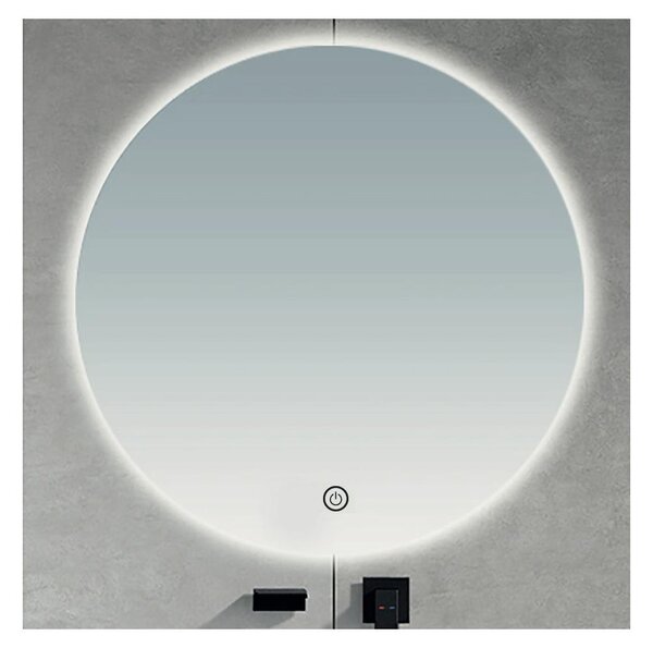 Brilagi - LED kúpeľňové zrkadlo LUNA LED/26W/230V priemer 80 cm IP44 CRI 90 stmievateľné + CCT