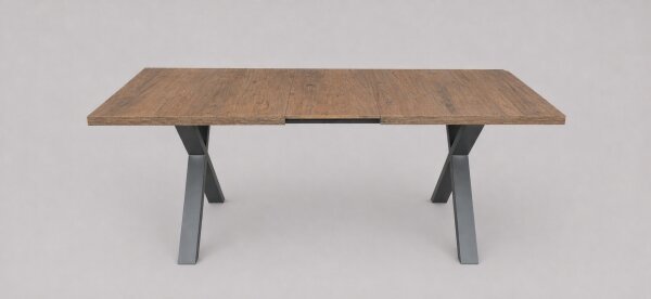 Rozkladací jedálenský stôl DOMO 150/190x80 cm dub lefkas/čierna