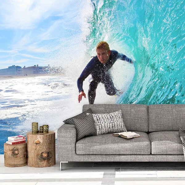 Sablio Tapeta Surfista na vlne - 125x75 cm