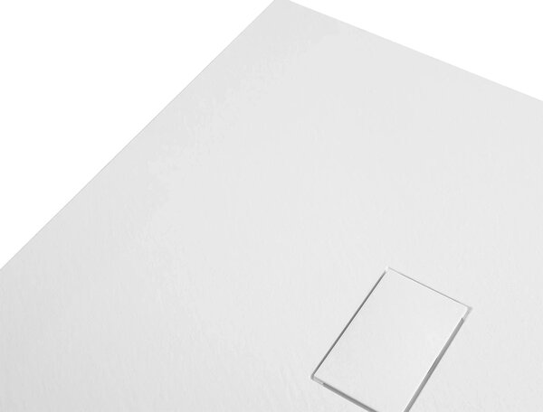 CERANO - Sprchová vanička štvorcová FlexiCut - SMC/minerálny kompozit - upraviteľná - biela matná - 100x100x3 cm