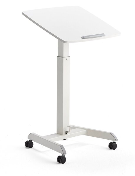 Výškovo nastaviteľný stôl ATTUNE, 600x520 mm, biely