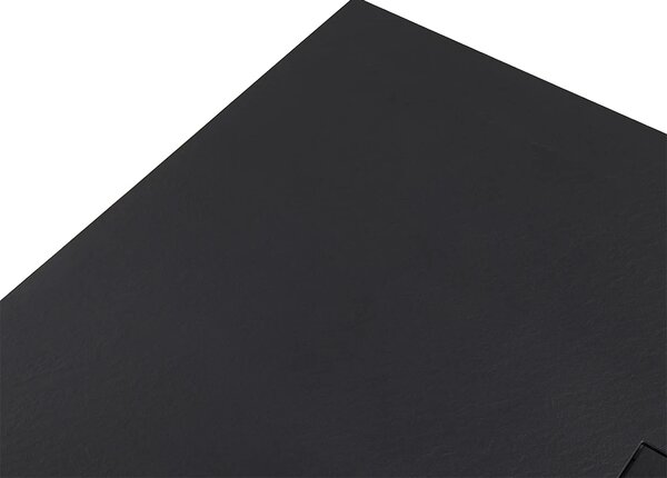 CERANO - Sprchová vanička obdĺžniková FlexiCut - SMC/minerálny kompozit - upraviteľná - čierna matná - 120x100x3 cm
