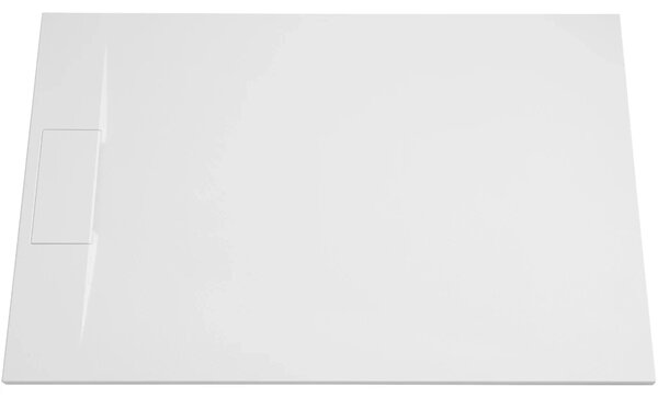 CERANO - Sprchová vanička obdĺžniková Enzo - SMC/minerálny kompozit - štruktúrovaná biela matná - 100x80x3 cm