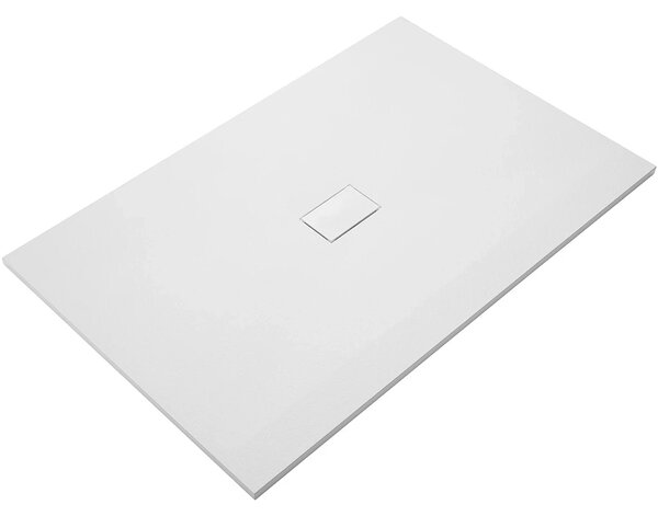 CERANO - Sprchová vanička obdĺžniková FlexiCut - SMC/minerálny kompozit - upraviteľná - biela mätná - 120x100x3 cm