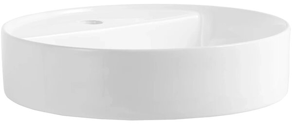 CERANO - Umývadlo keramické - na dosku - Lario - biela lesklá - Ø 45 cm