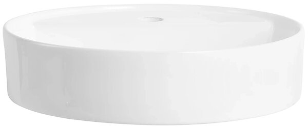 CERANO - Umývadlo keramické - na dosku - Lario - biela lesklá - Ø 45 cm