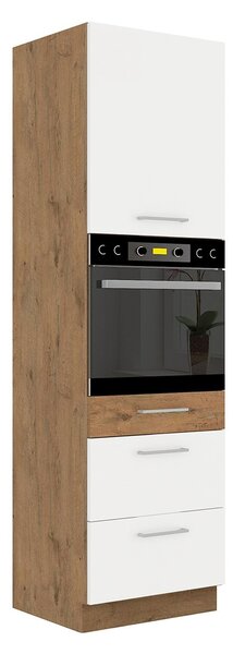 Mirjan24 Kuchynská skrinka so zásuvkami Woodline 60 DPS-210 3S 1F, Farby: dub lancelot / matera 5902928842999