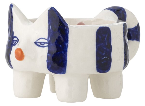 Keramický svietnik Caty Blue – sada 2 ks