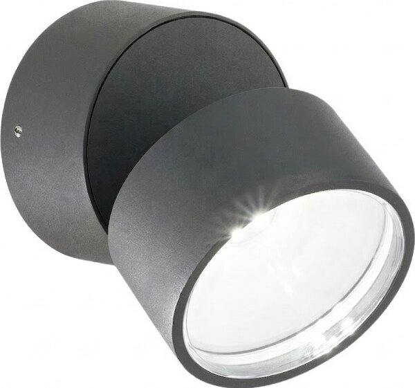Ideal Lux -LED Vonkajšie nástenné svietidlo OMEGA LED/7W/230V CRI 90 IP54 antracit