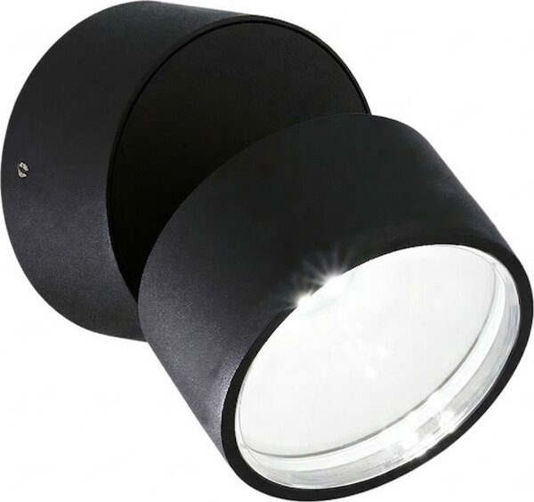 Ideal Lux - LED Vonkajšie nástenné svietidlo OMEGA LED/7W/230V CRI 90 IP54 čierna