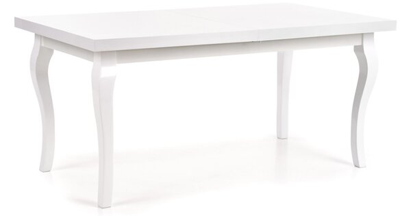 Rozkladací jedálenský stôl MOZART, 160-240x75x90, biela