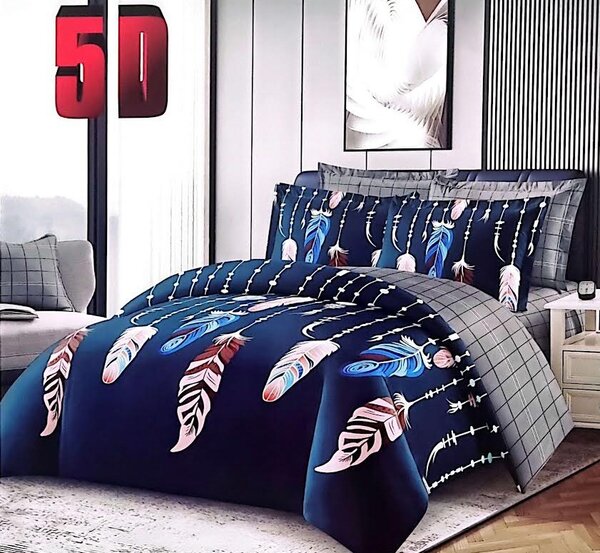 Fashion Home 5D Obliečky Marka Bavlna 7-dielna súprava