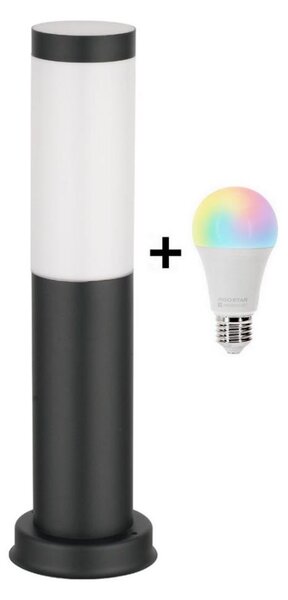 Brilagi - LED RGBW Vonkajšie svietidlo 1xE27/9W/230V 40 cm IP44 čierna