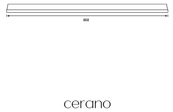 CERANO - Odkvapnička pre sprchové dvere Ferri - chróm