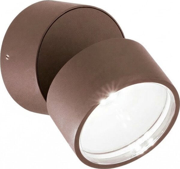 Ideal Lux - LED Vonkajšie Nástenné Svietidlo OMEGA LED/7W/230V CRI 90 IP54 hnedé