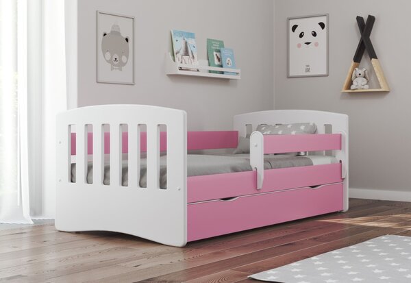 Detská posteľ MAGIC 1 + matrac + úložný priestor, 140x80, ružová