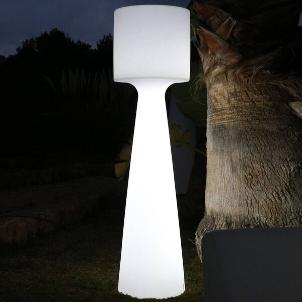 Stojacia lampa Newgarden Grace LED, dobíjateľná batéria, výška 140 cm, Biela / opálová, Plast, Moderný, Stojaca lampa