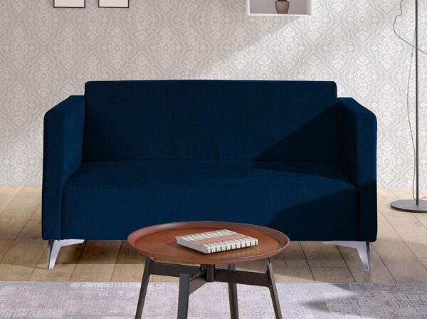 Mirjan24 Moderná pohovka Denim 2, Dostupné poťahy: Solo 251, Farby nožičiek: biely lesk 5902928240702