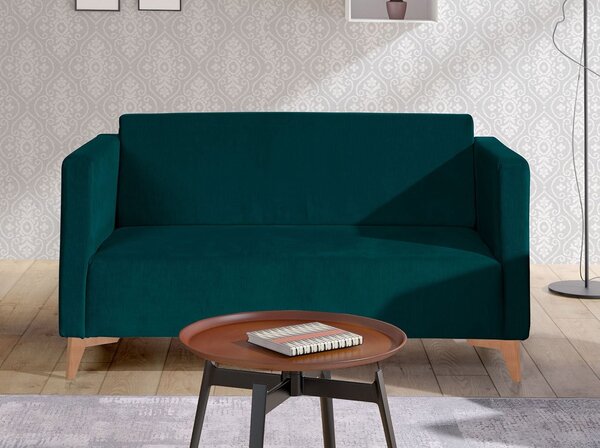 Mirjan24 Moderná pohovka Denim 2, Dostupné poťahy: Solo 251, Farby nožičiek: biely lesk 5902928240702