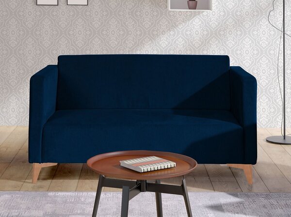 Mirjan24 Moderná pohovka Denim 2, Dostupné poťahy: Solo 251, Farby nožičiek: biely lesk 5902928240702