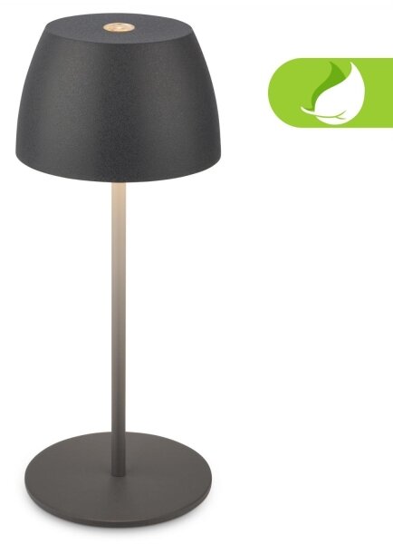 Briloner - LED stmievateľná, nabíjateľná, dotyková, vonkajšia stolná lampa MINI LED/2,5W/5V IP44 1800 mAh antracit
