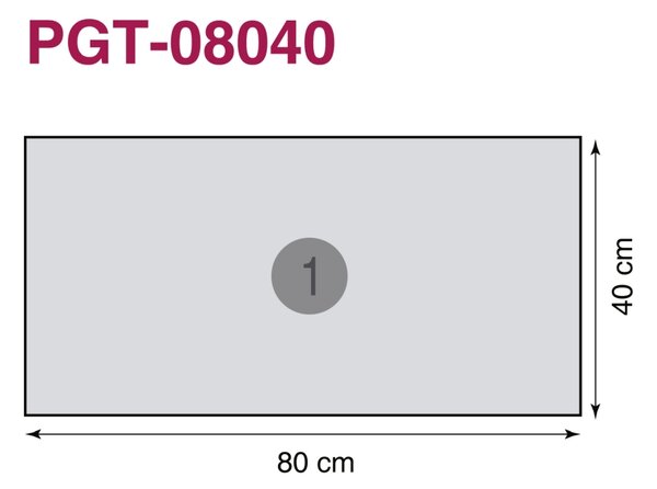 DIMEX | Plexisklo za kuchynskú linku PGT-08040-079 | 80 x 40 cm Starobylé kachličky
