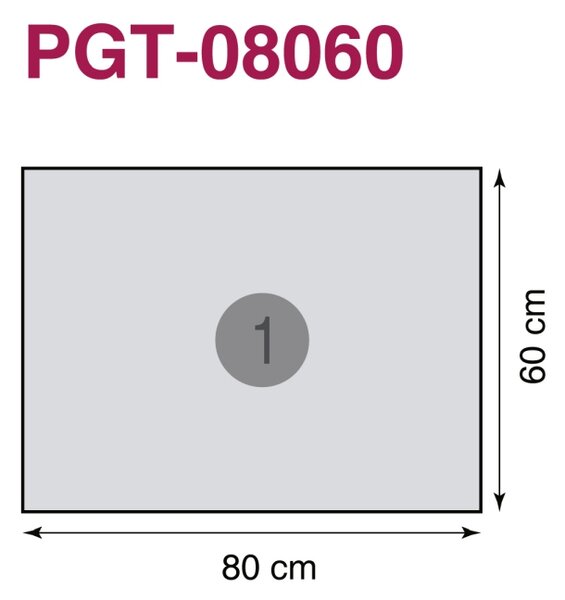 DIMEX | Plexisklo za kuchynskú linku PGT-08060-081 | 80 x 60 cm Čierny dym
