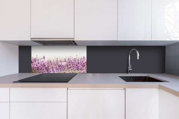 DIMEX | Plexisklo za kuchynskú linku PGT-08040-125 | 80 x 40 cm Levanduľové pole