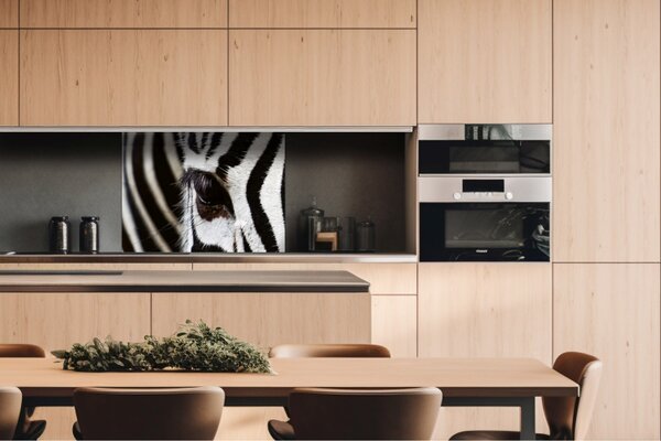 DIMEX | Plexisklo za kuchynskú linku PGT-08060-016 | 80 x 60 cm Zebra