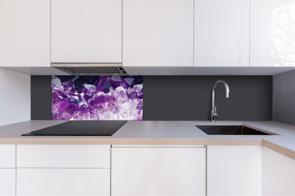 DIMEX | Plexisklo za kuchynskú linku PGT-08040-065 | 80 x 40 cm Ametyst