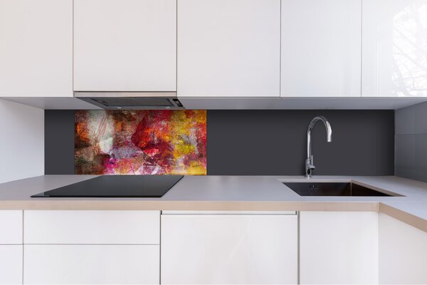 DIMEX | Plexisklo za kuchynskú linku PGT-08040-160 | 80 x 40 cm Abstraktný múr