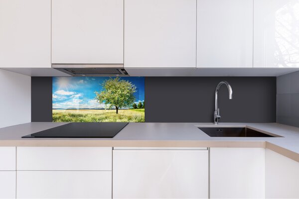 DIMEX | Plexisklo za kuchynskú linku PGT-08040-085 | 80 x 40 cm Strom na lúke