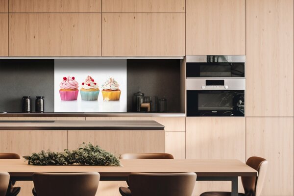 DIMEX | Plexisklo za kuchynskú linku PGT-08060-232 | 80 x 60 cm Cupcaky