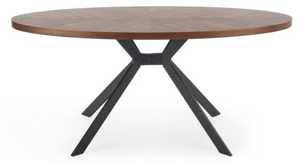 Jedálenský stôl LUCERNO, 170x76x90, orech/čierna