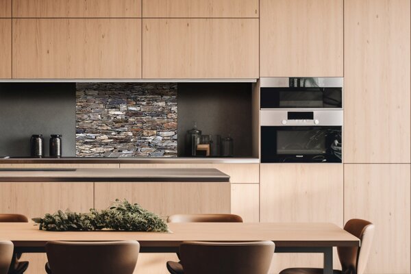 DIMEX | Plexisklo za kuchynskú linku PGT-08060-174 | 80 x 60 cm Staré tehlový múr