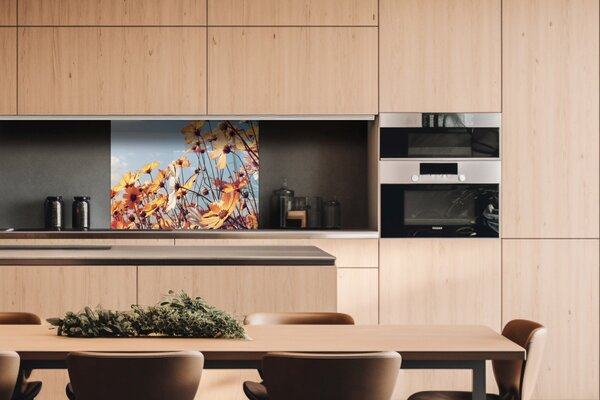 DIMEX | Plexisklo za kuchynskú linku PGT-08060-123 | 80 x 60 cm Jarná lúka