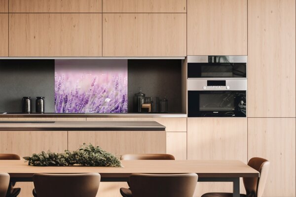 DIMEX | Plexisklo za kuchynskú linku PGT-08060-124 | 80 x 60 cm Levanduľa