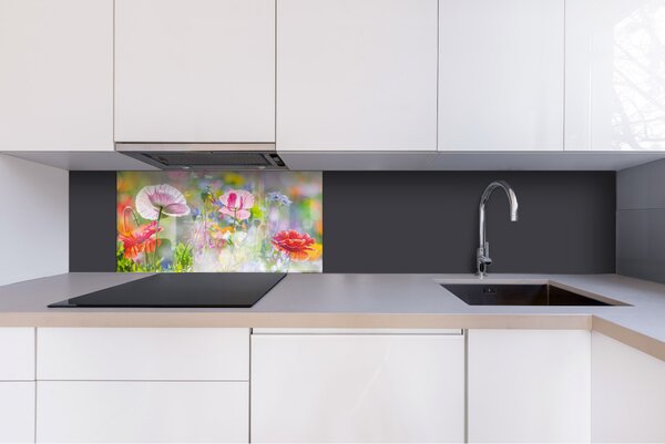 DIMEX | Plexisklo za kuchynskú linku PGT-08040-199 | 80 x 40 cm Letná farebná lúka
