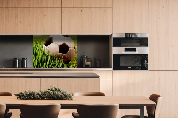 DIMEX | Plexisklo za kuchynskú linku PGT-08060-038 | 80 x 60 cm Futbalová lopta