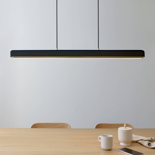 Závesné svietidlo UMAGE LED Hazel Branch, čierna/mosadz, 100 cm, Čierna, Obývacia izba / jedáleň, Hliník, Moderný, Závesné svietidlo