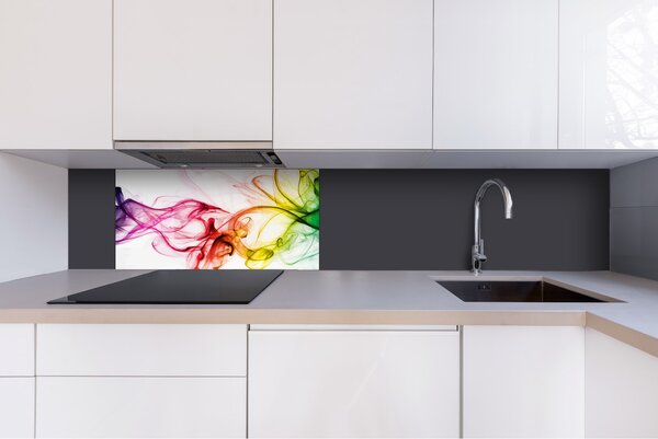 DIMEX | Plexisklo za kuchynskú linku PGT-08040-073 | 80 x 40 cm Farebný dym