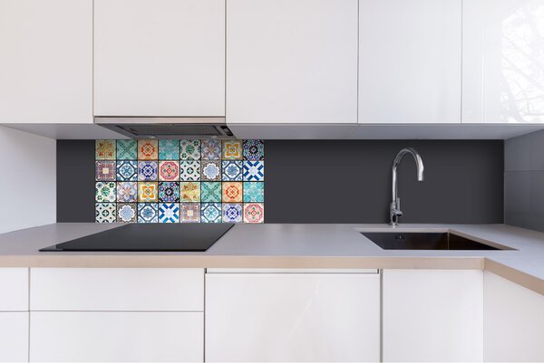 DIMEX | Plexisklo za kuchynskú linku PGT-08040-079 | 80 x 40 cm Starobylé kachličky