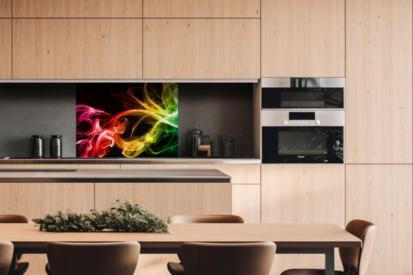 DIMEX | Plexisklo za kuchynskú linku PGT-08060-081 | 80 x 60 cm Čierny dym