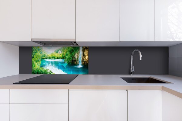 DIMEX | Plexisklo za kuchynskú linku PGT-08040-034 | 80 x 40 cm Relax v lese