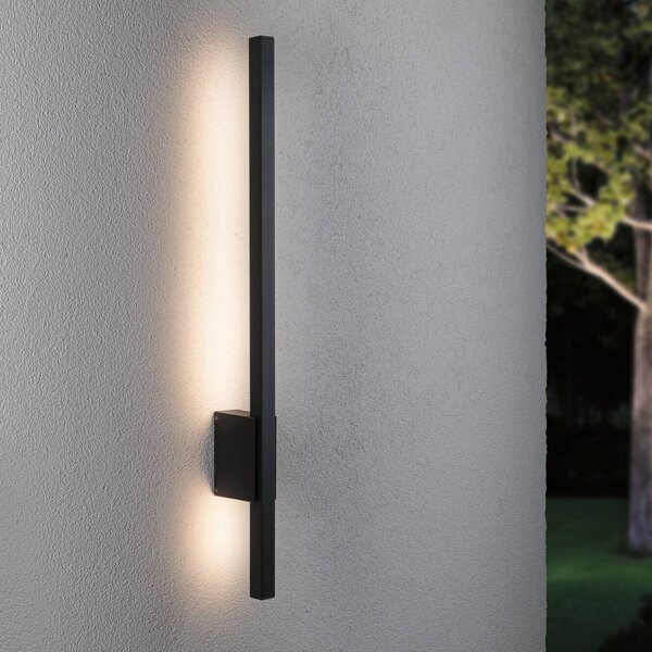 Paulmann Stan LED vonkajšie nástenné svietidlo 80 cm, Čierna, Hliník, Moderný