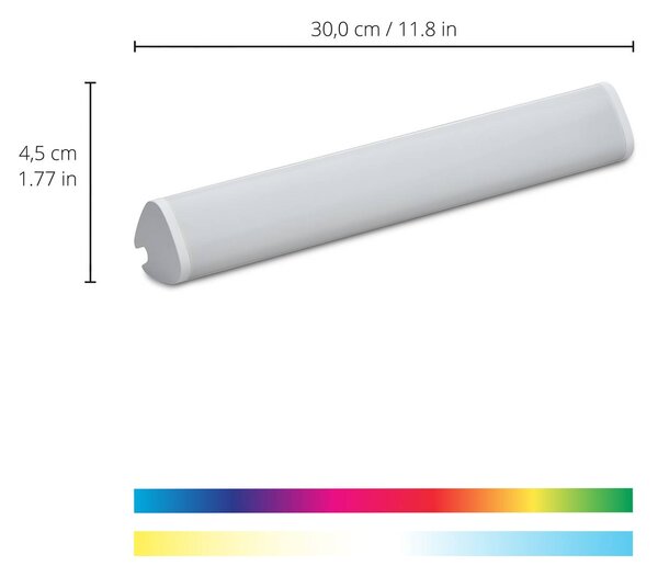 Stolná lampa WiZ LED Light Bar, jedno balenie, Biela / opálová, Obývacia izba / jedáleň, Plast, Moderný