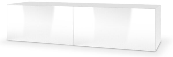 TV stolík LIVO 160W, 160x30x40, biela lesk