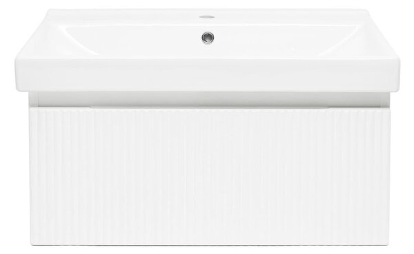 Kúpeľňová skrinka s umývadlom SAT Evolution 78x30x44,8 cm biela matná SATEVO80WMU1